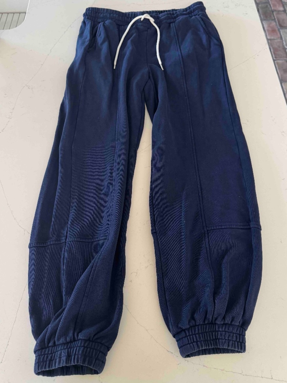 Lou & Grey Garment Dyed Terrysoff Seamed Joggers Sz M